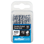 Sutton D134 Silver Bullet Double Ended Panel Drills, 10 Pack