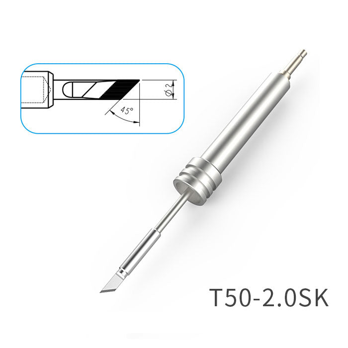 Atten T50-2.0SK 50W Integrated Heater 2mm Knife Solder Tip for GT Series & MS-900