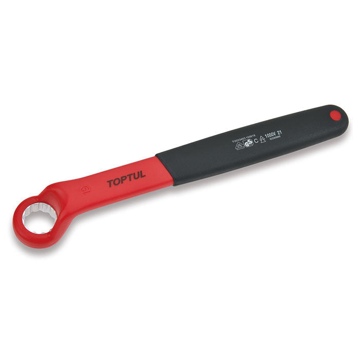 Toptul 13mm VDE Insulated Single Ring Spanner 75° Offset