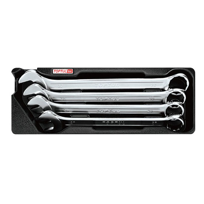 Toptul 4pc 15° Offset Pro-Line Combination Spanner Set