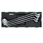 Toptul 4 Pce 75° Offset Double Ring Spanner Set - Metric