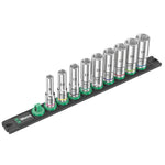 Wera Magnetic Socket Rail B Deep 1 Zyklop Socket Set 3/8