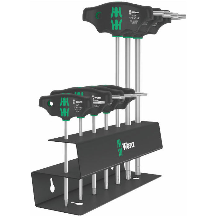 Wera 467/7 TORX® HF Set 2 Screwdriver Set T-handle TORX® Screwdrivers with Holding Function 7 Piece 023456