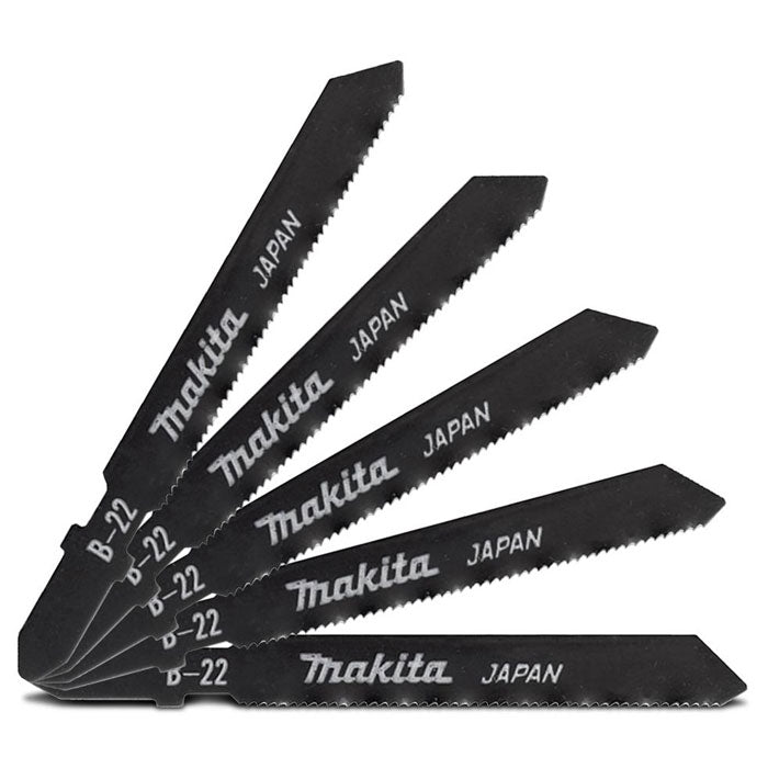 Makita Jigsaw Blade B-22 50mm x 24TPI Bayonet Type - 5Pk