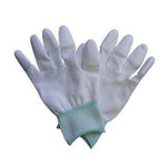 ESD White Nylon Top Fit Gloves,