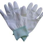 ESD White Nylon Top Fit Gloves,
