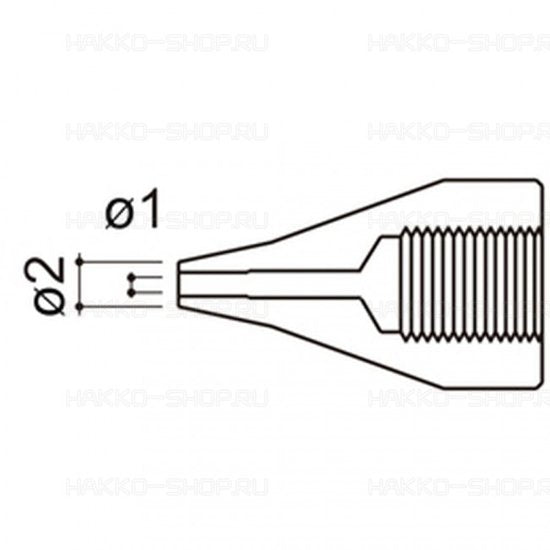 Hakko 1.0x2.0mm Desolder Nozzle for H815