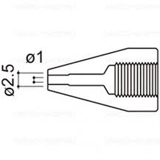 Hakko 1.0x2.5mm Desolder Nozzle for H815