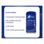AF Isoclene Isopropyl Alcohol (IPA 70%) Wipes - Tub of 100