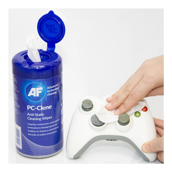AF PC-Clene Anti Static Cleaning Wipes Tub of 100