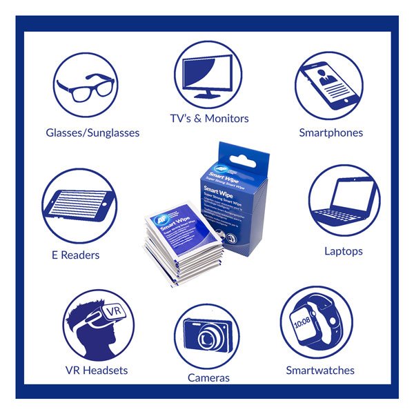 AF Smartwipes Screen & Glass Cleaning Box of 10