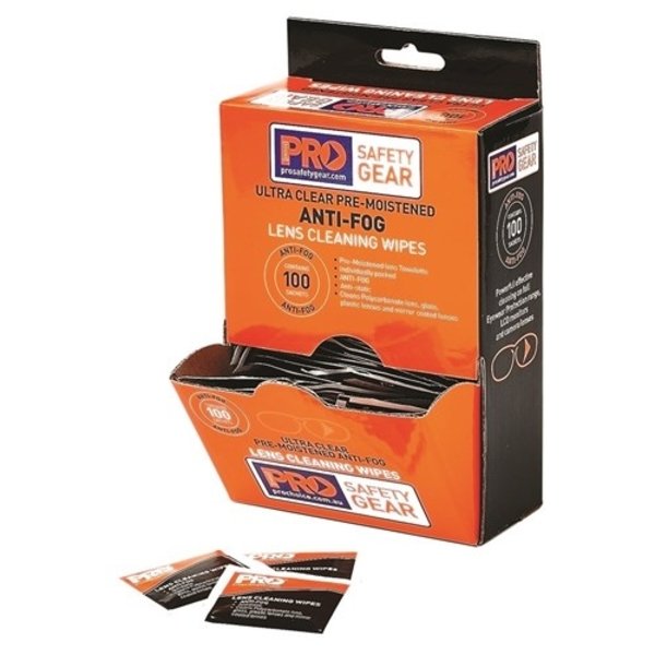 Pro Choice Safety Anti-Fog Lens Wipes 100 Pack