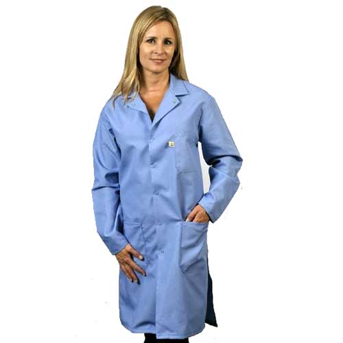 Anti-Static Lab Coat Blue For Sale Online – Mektronics