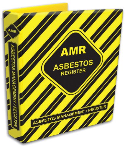 Brady Asbestos Management Register Binder, Vinyl, Yellow/Black