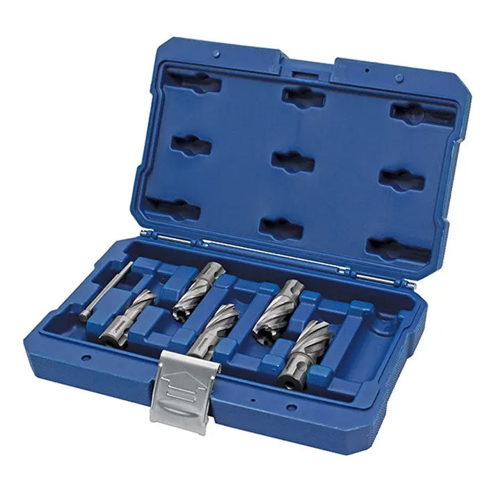 Holemaker Silver Series Annular Cutter Set Metric Short 14, 16, 18, 20, 22mm & Pin