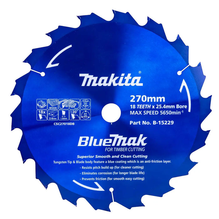 Makita TCT Saw Blade 270mm X 25.4 X 18T