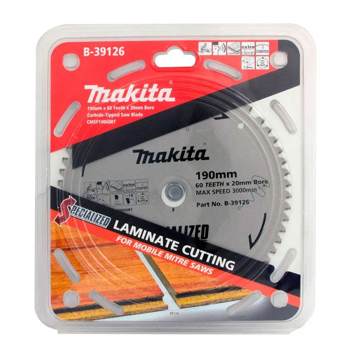 Makita Laminate 60T TCT Circular Saw Blade 190mm x 20mm