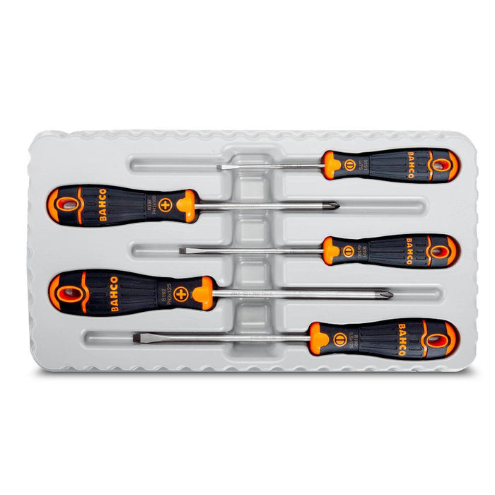 Bahco BahcoFit Slotted/Phillips Screwdriver Set with Rubber Grip
