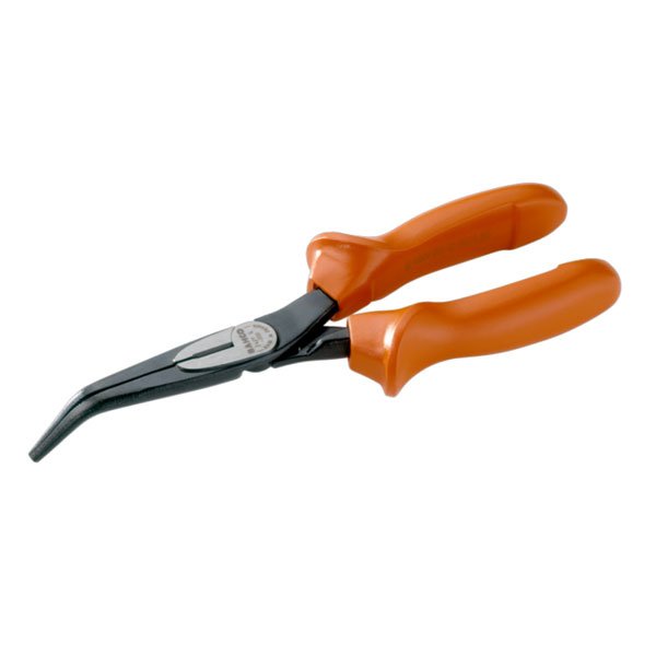 Bahco 2427S Insulated to 1000V Snipe Nose Bent Tip Pliers 200mm