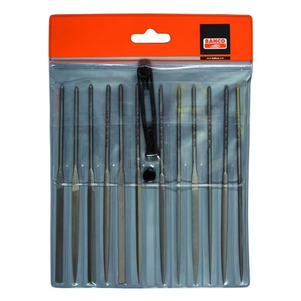 Bahco 160mm Needle File Set - Smooth Cut, 12 Pce