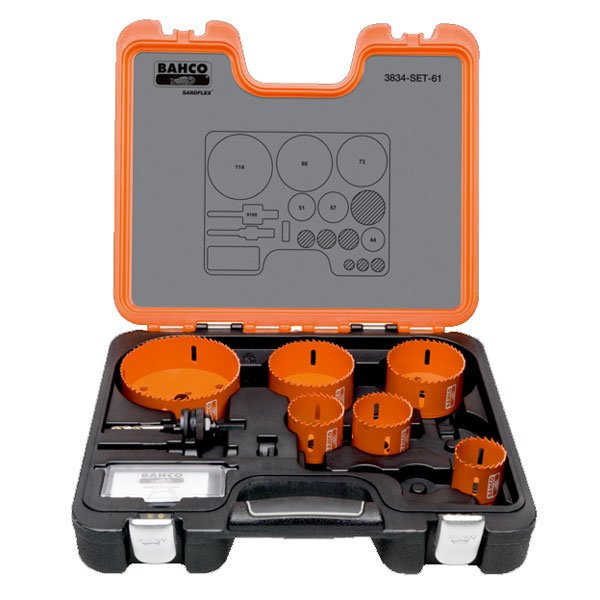 Bahco Bi-Metal Plumbers Holesaw Set, 7 Pce