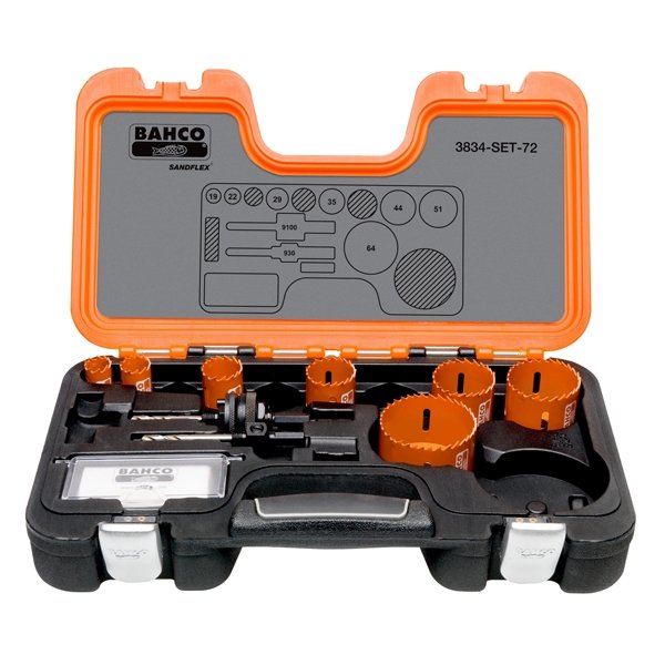 Bahco 3834-SET-72 VIP Holesaw 9pc Set