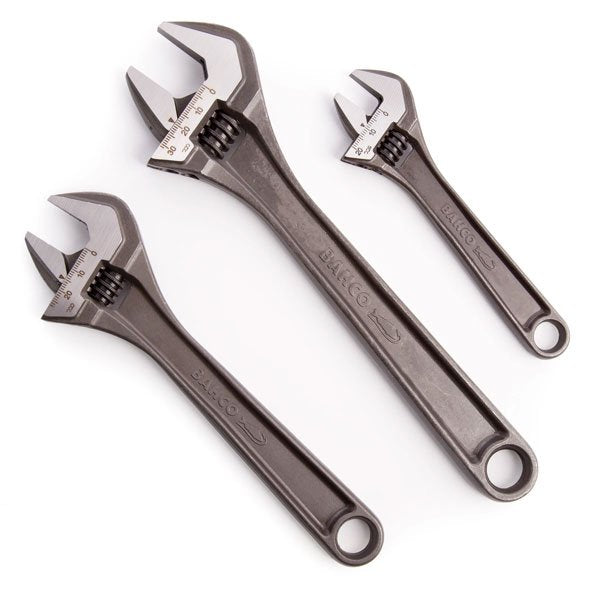 Bahco Adjustable Wrench Set, 3 Piece