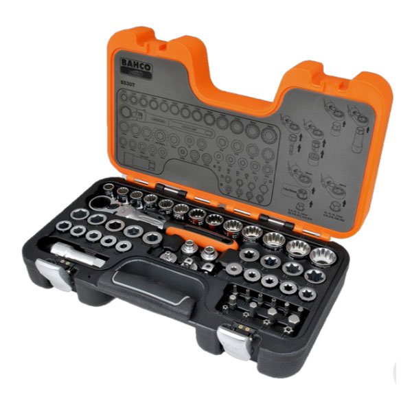 Bahco 53 Piece Go-Through Socket Set S530T