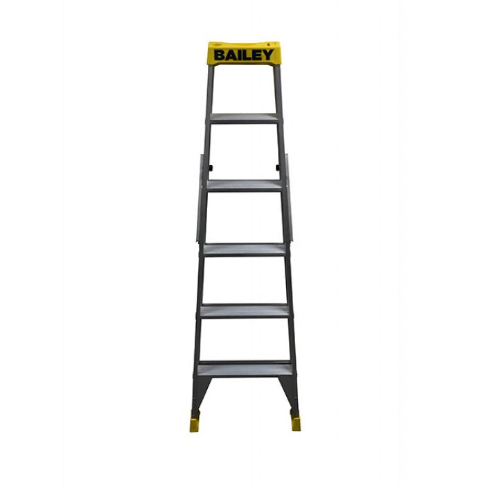 Bailey 6 Step Pro Aluminium Double Sided Stepladder 1.8m