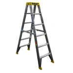 Bailey 6 Step Pro Aluminium Double Sided Stepladder 1.8m
