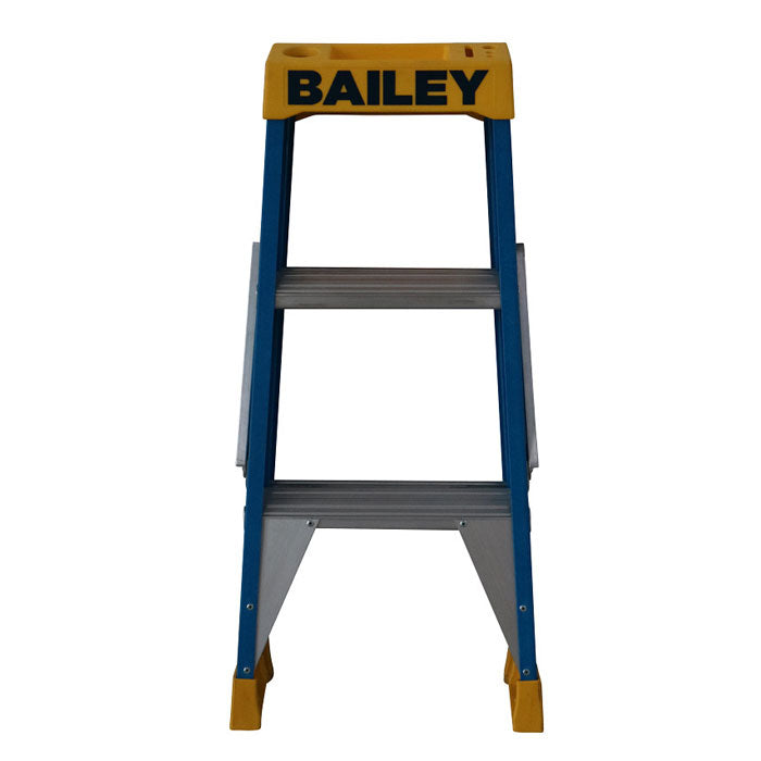 Bailey 3 Step Pro Fibreglass Double Sided Stepladder 0.9m