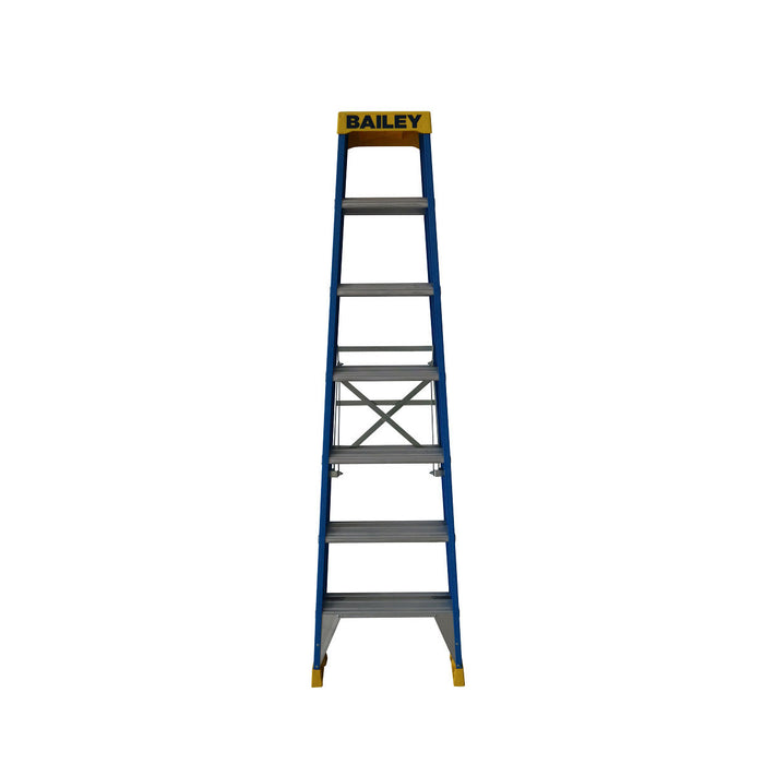 Bailey Pro Fibreglass Double Sided Ladder 7 150kg Ind Punchlock -  2.1m