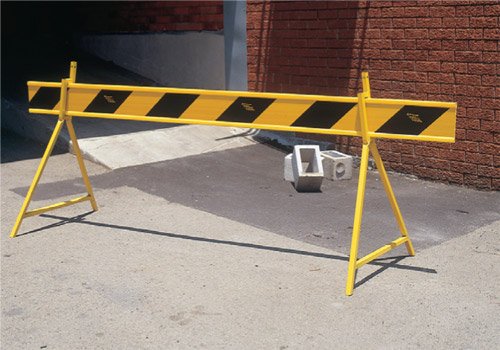 Brady Barrier Board, L2.5 Meters x W190mm, ABS, Yellow/Black