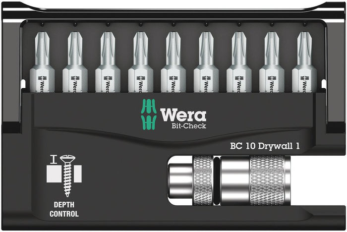 Wera Bit-Check 10 Drywall Set 10 Pce 136011