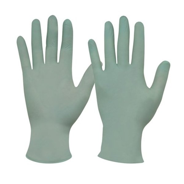 Pro Choice Biodegradable Disposable Green Nitrile Powder Free Gloves (S)