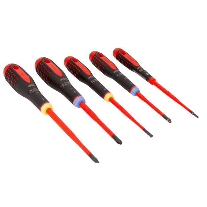 ERGO™ Slim VDE Insulated SL/PZ Screwdriver Set with 3-Component Handle, 5 Pce