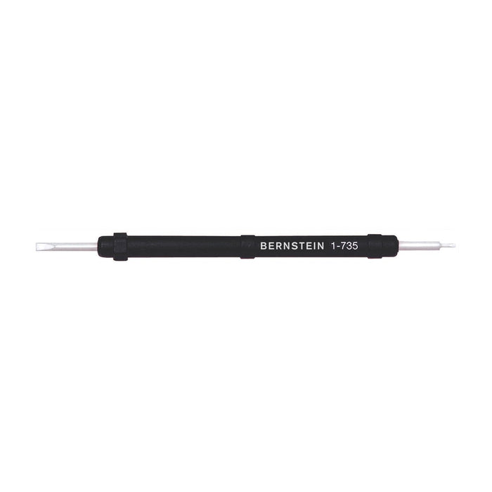 Bernstein Adjustment Screwdriver Handle, 3 mm Blade Diameter, Double-Ended