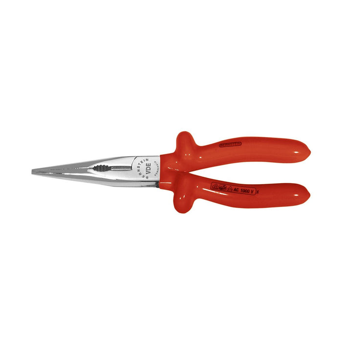Bernstein VDE-Telephone Plier, 200 mm, Straight Jaw, Gripping Surfaces Serrated