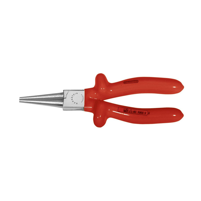 Bernstein Round Nose Plier, 160 mm, Long Jaw, Serrated