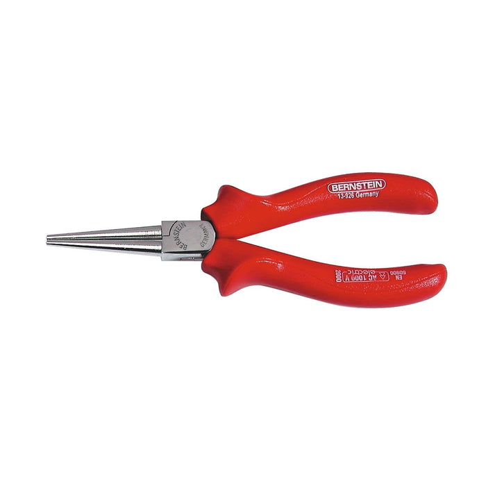 Bernstein Round Nose Plier, 160 mm, Long Jaw, Serrated