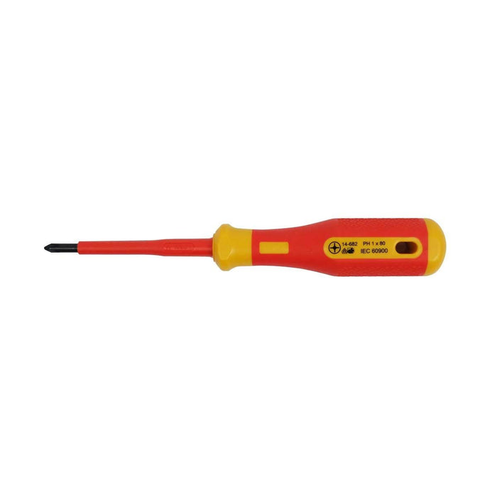 Bernstein Cross-Recess Screwdrivers PH 1, 80 mm, Phillips
