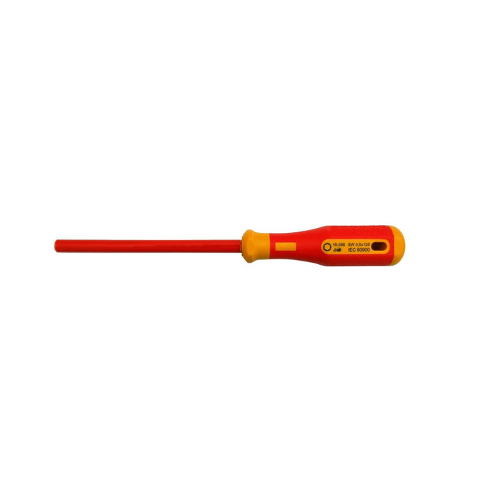 Bernstein Socket Wrench, 125 mm Blade Length, Hex, 3.0 mm A/F