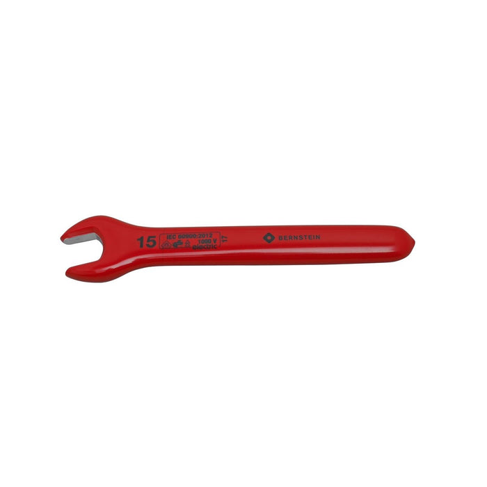 Bernstein Single-Ended Open-Jaw Wrench, 15.0 mm