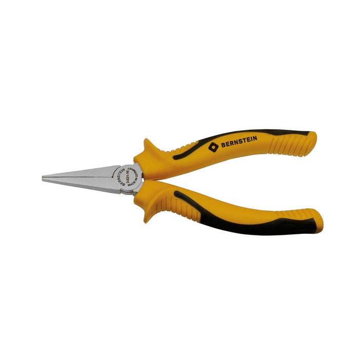 Bernstein Flat Nose Plier, 14 mm Head Width, Serrated Jaw