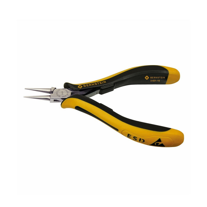 Bernstein Round Nose Plier, 10 mm Head Width, Plain Jaw