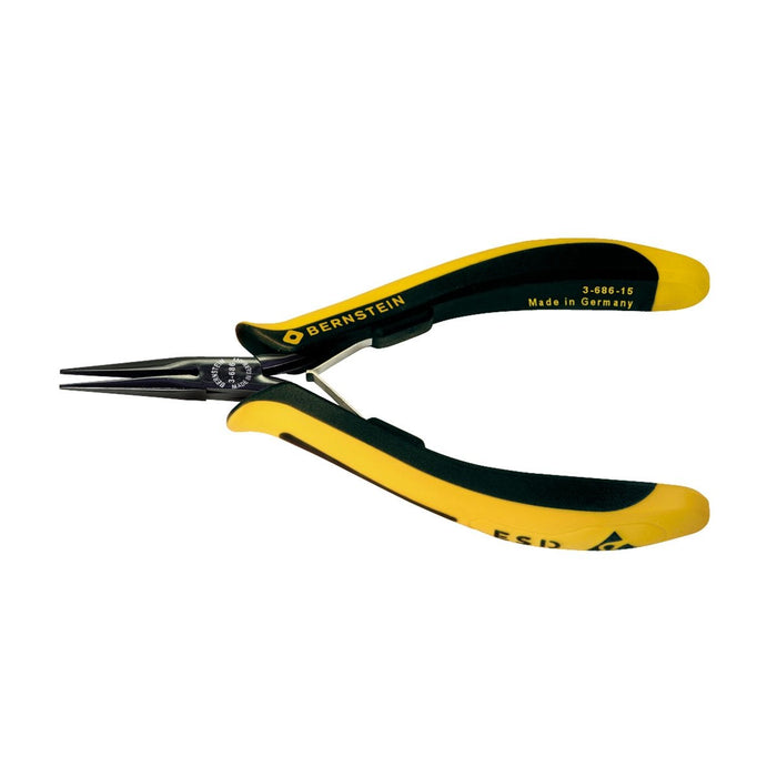 Bernstein Snipe Nose Plier, 10 mm Head Width, Long Plain Jaw