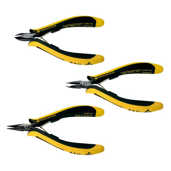 Bernstein 4 Piece ESD Pliers TECHNICline Set