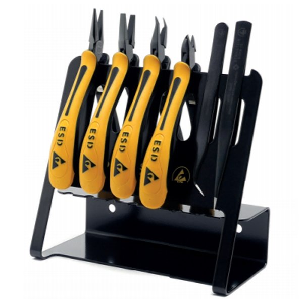 Bernstein ESD Tweezer & Plier Tool Set EUROline, 6 Pce