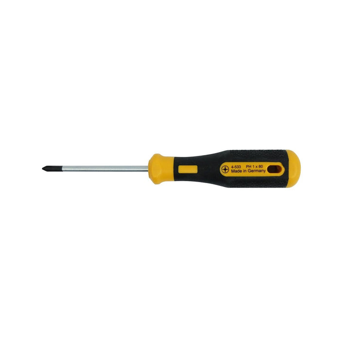 Bernstein Cross-Recess Screwdriver, 80 mm, Phillips