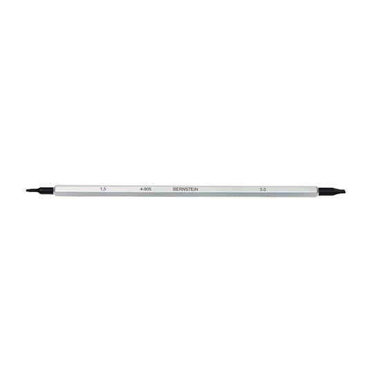 Bernstein Slotted Blade, 3 mm, Matt Chrome Plated - Black